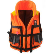 Жилет спасательный с накладными карманами «COMFORT DOCKER» Большой (100кг)